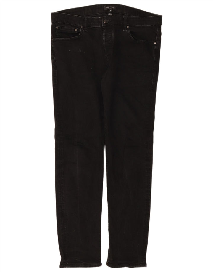 Ted Baker Mens Slim Jeans W34 L30 Black Polyester