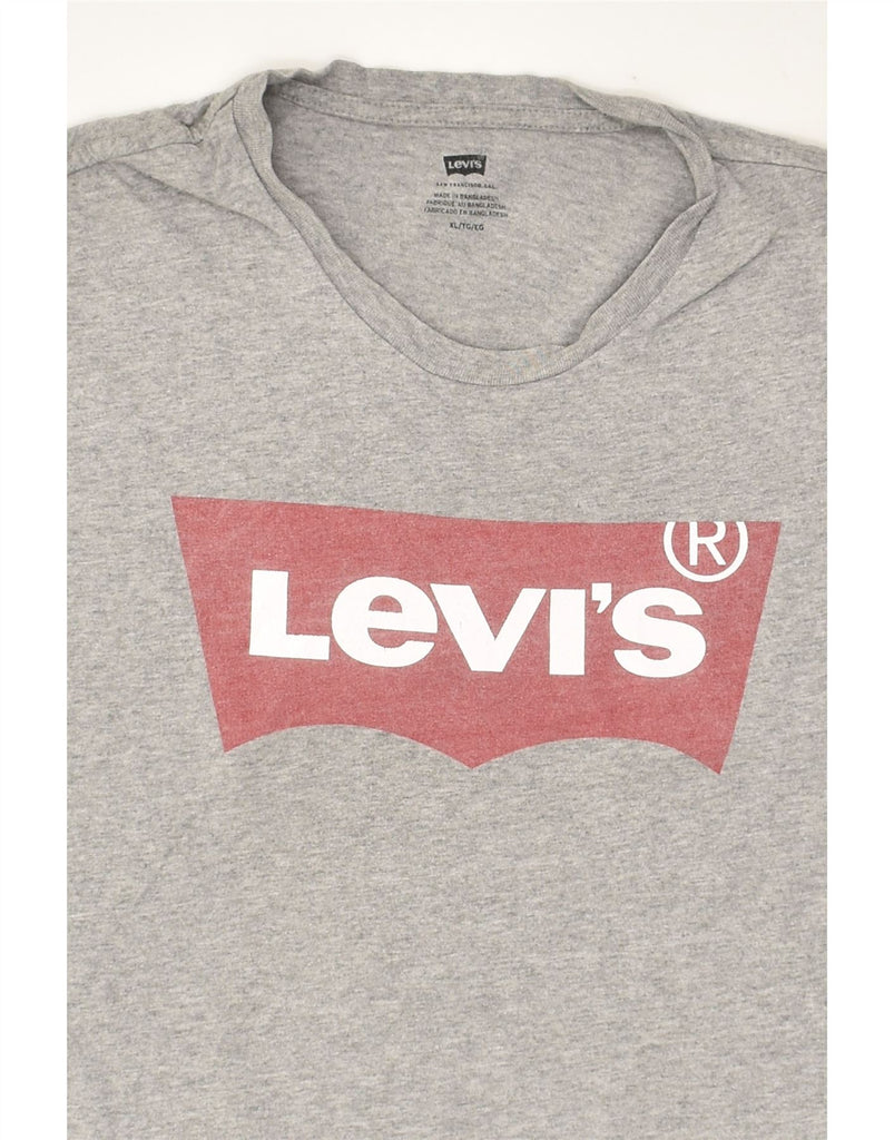 LEVI'S Mens Graphic T-Shirt Top XL Grey Cotton | Vintage Levi's | Thrift | Second-Hand Levi's | Used Clothing | Messina Hembry 