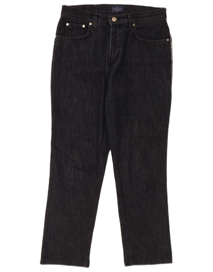 Trussardi Womens Straight Jeans W28 L26 Navy Blue