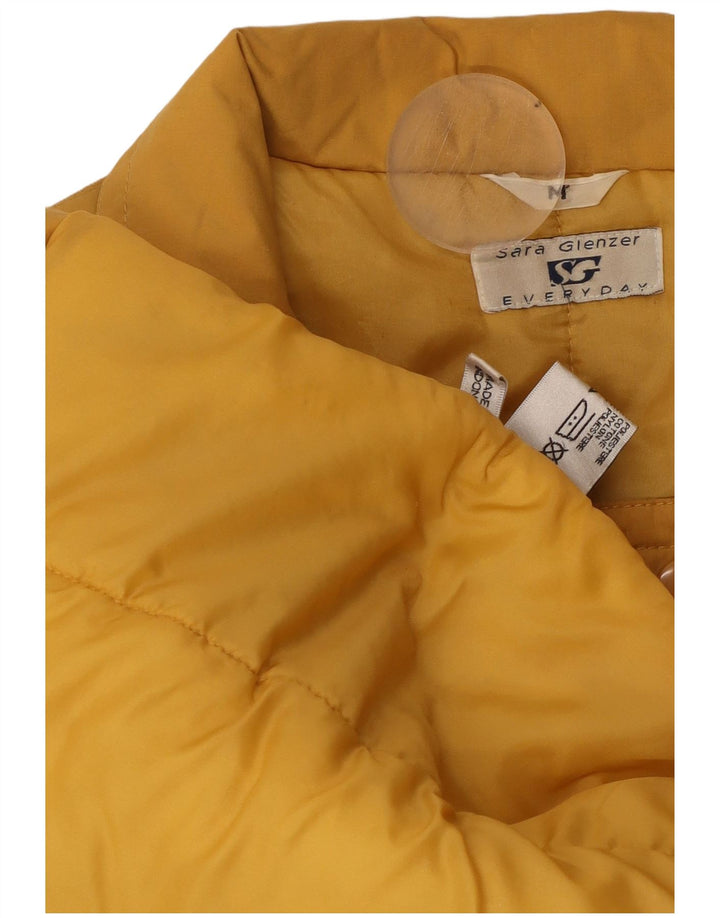 SARA GLENZER Womens Oversized Windbreaker Coat UK 14 Medium Yellow
