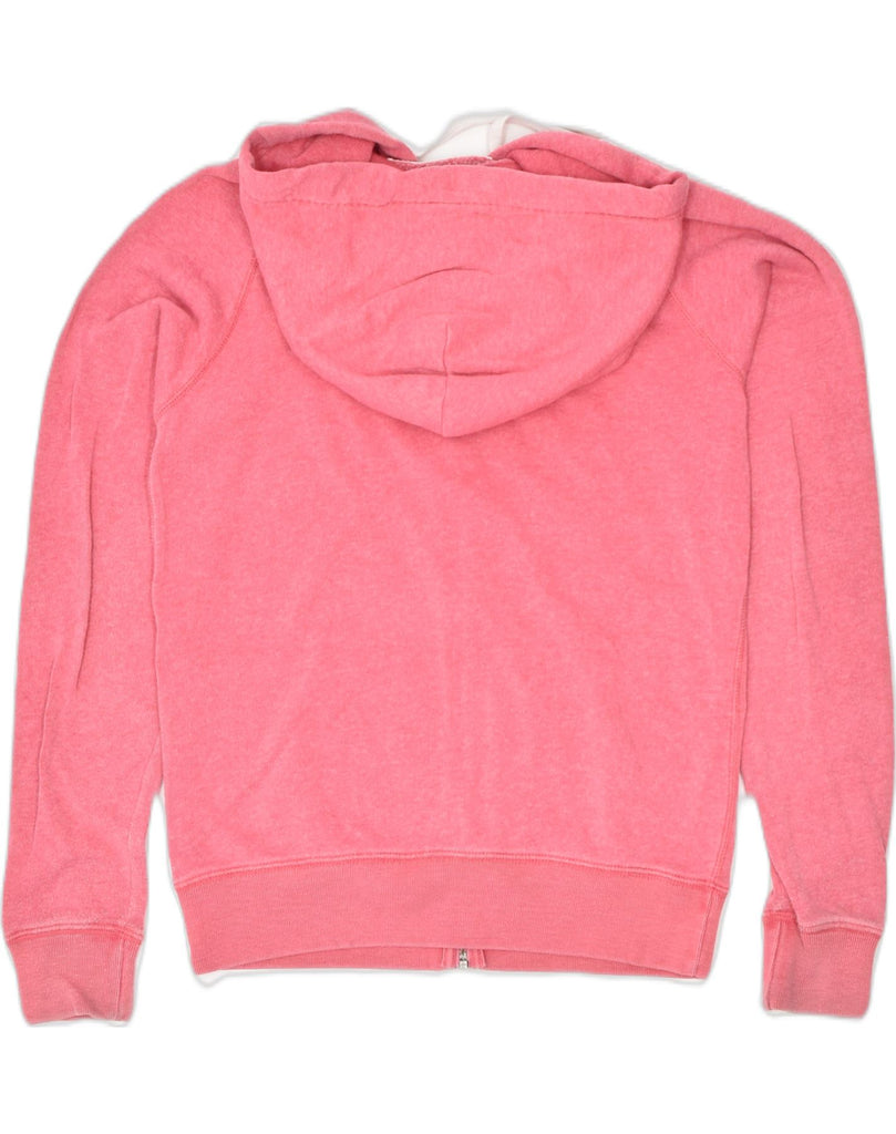 JACK WILLS Womens Zip Hoodie Sweater UK 10 Small Pink Cotton Sports | Vintage | Thrift | Second-Hand | Used Clothing | Messina Hembry 