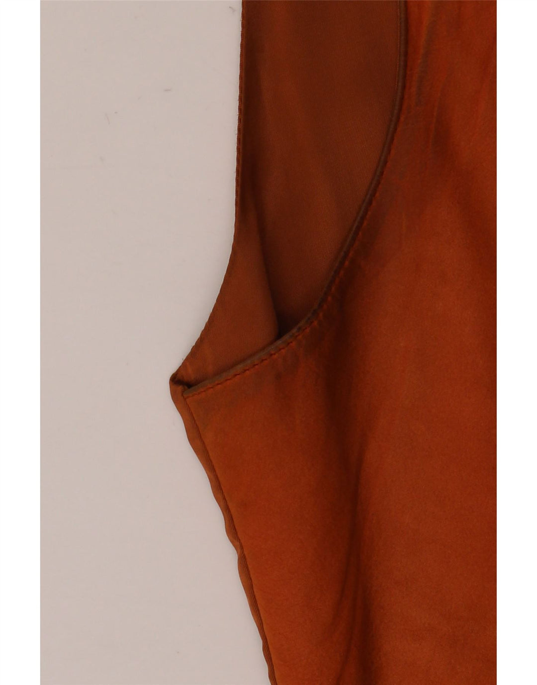 Vintage Mens Leather Waistcoat XL Brown Leather