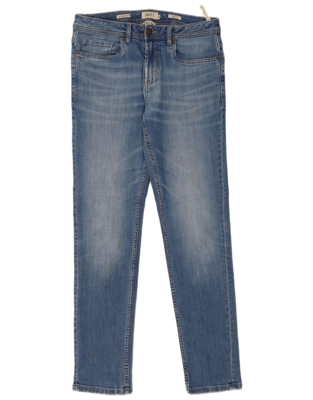 Dack's Womens Originals Slim Jeans IT 48 Medium W32 L31 Blue Cotton
