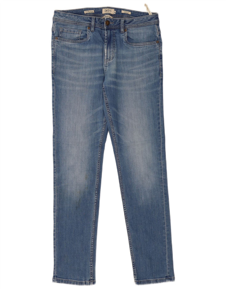 Dack's Womens Originals Slim Jeans IT 48 Medium W32 L31 Blue Cotton