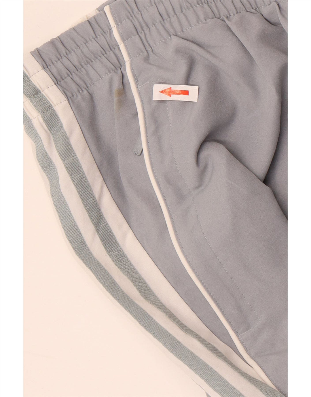 Adidas Mens Tracksuit Trousers Large  Grey Colourblock Polyester