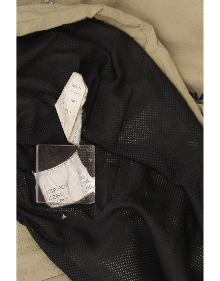 DIADORA Mens Hooded Rain Jacket UK 38 Medium Beige Polyamide Vintage Diadora and Second-Hand Diadora from Messina Hembry 