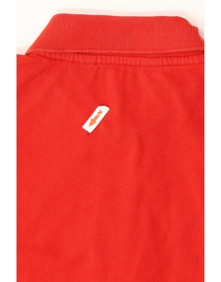 Kappa Mens Polo Shirt Medium Red Cotton