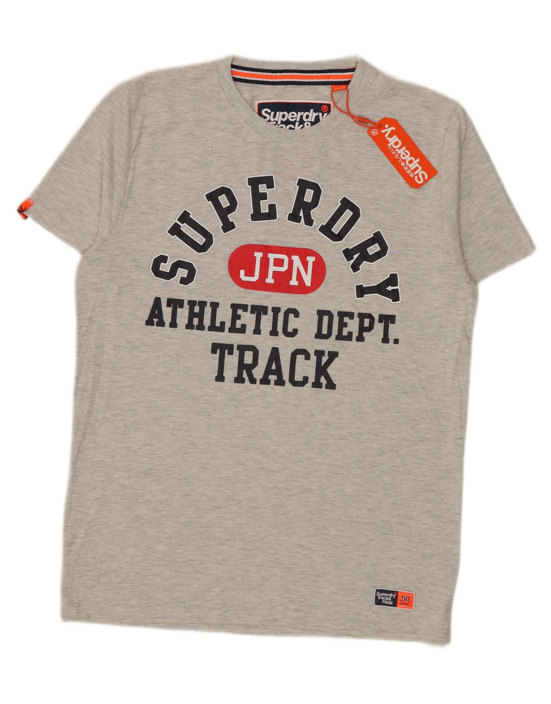 Superdry Mens Graphic T-Shirt Top Large Grey Cotton
