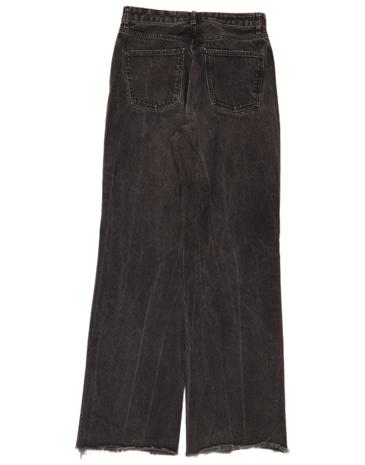 Zara Womens High Rise Wide Leg Jeans EU 40 Medium W30 L34 Black
