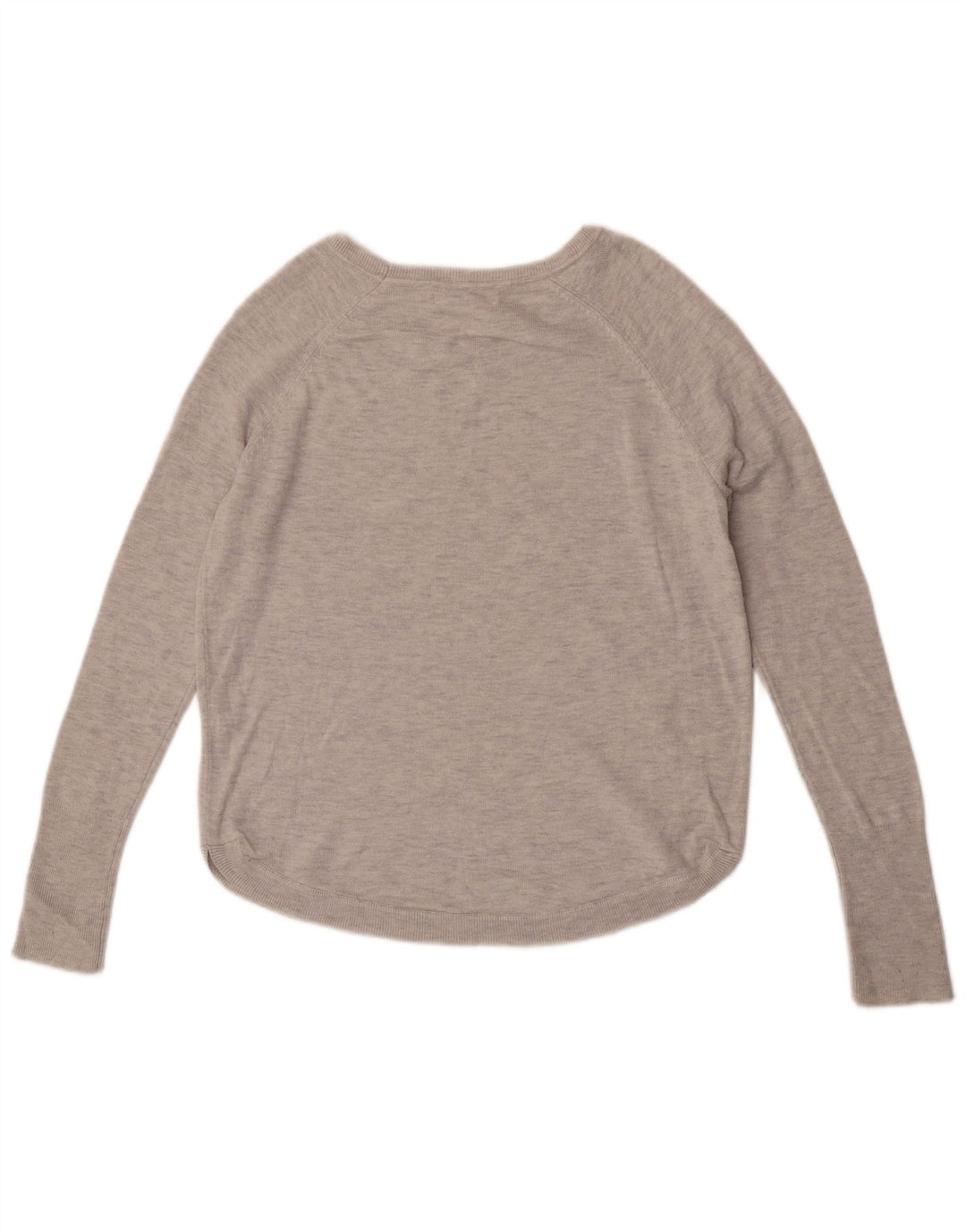 White Label Womens Boat Neck Jumper Sweater UK 10 Small Grey Flecked