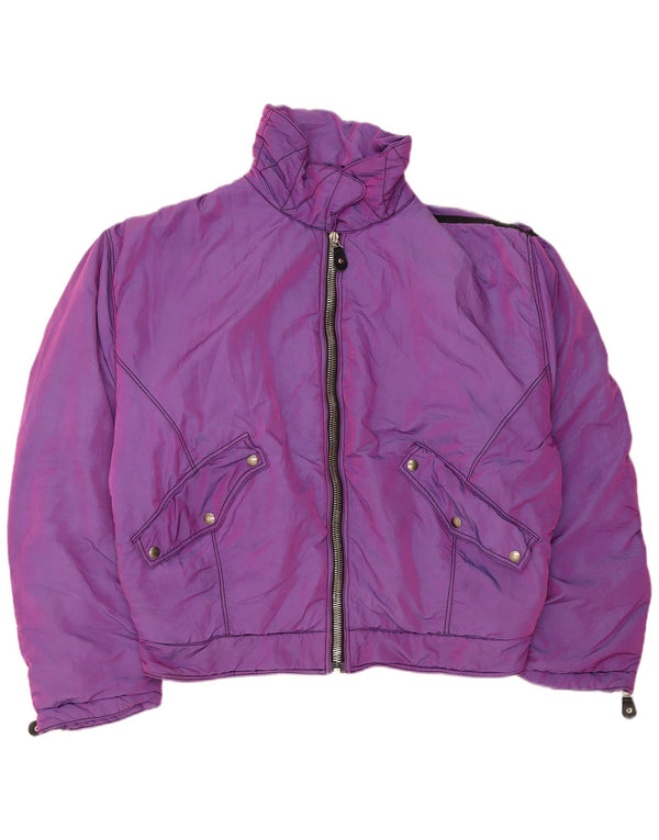 JET SET Womens Air Chute Ski Jacket UK 22 3XL Purple Nylon