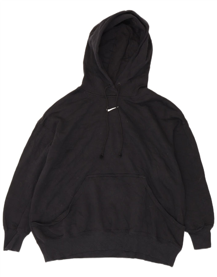Nike Mens Hoodie Jumper XL Black Cotton