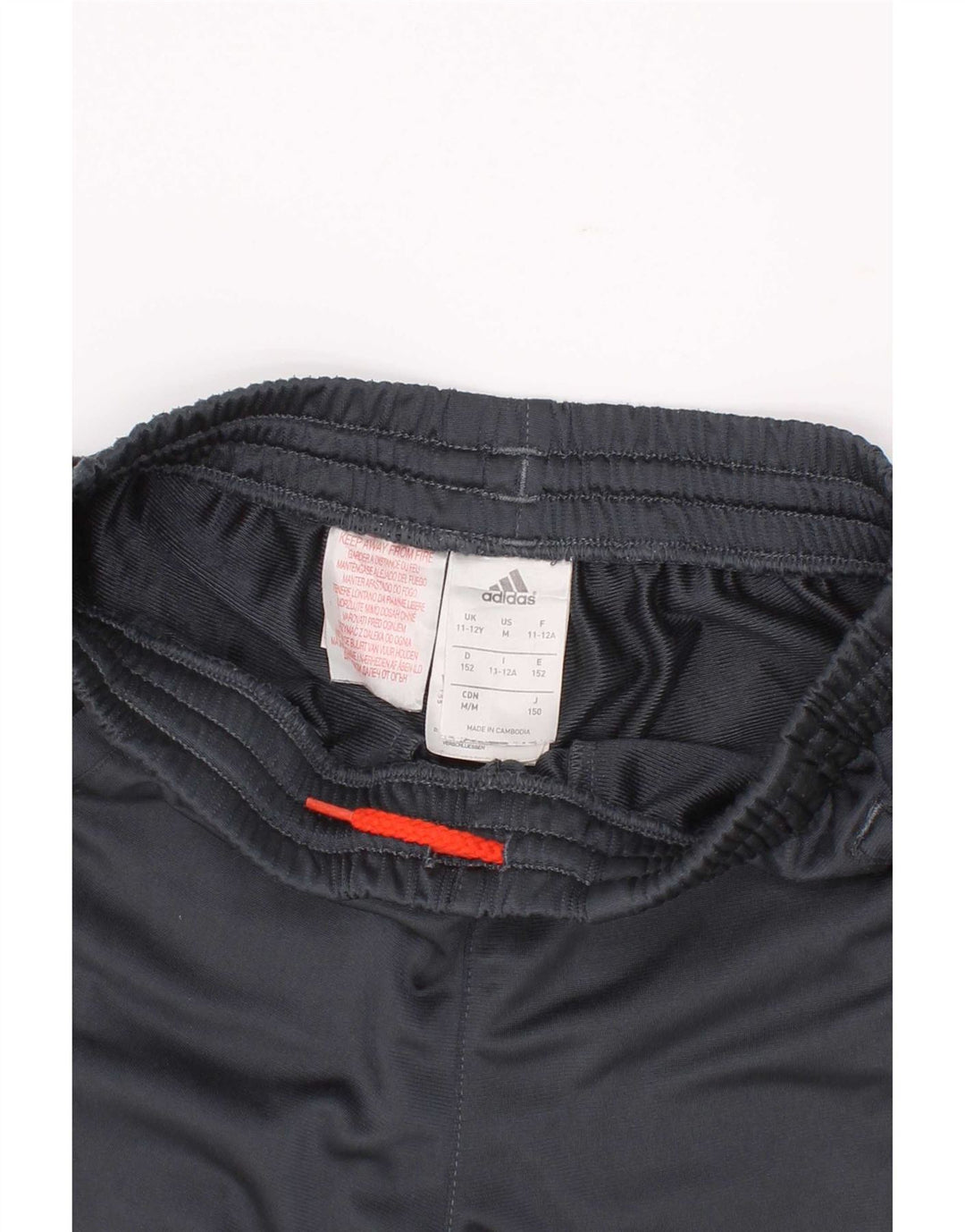 Adidas Boys Sport Shorts 11-12 Years Grey Polyester