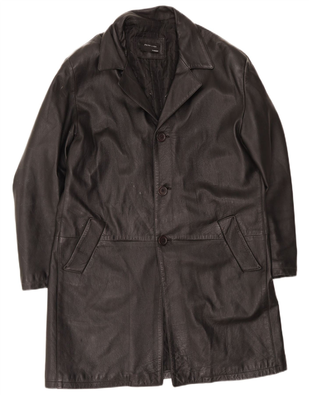 Sorbino Mens Leather Coat UK 44 2XL Black