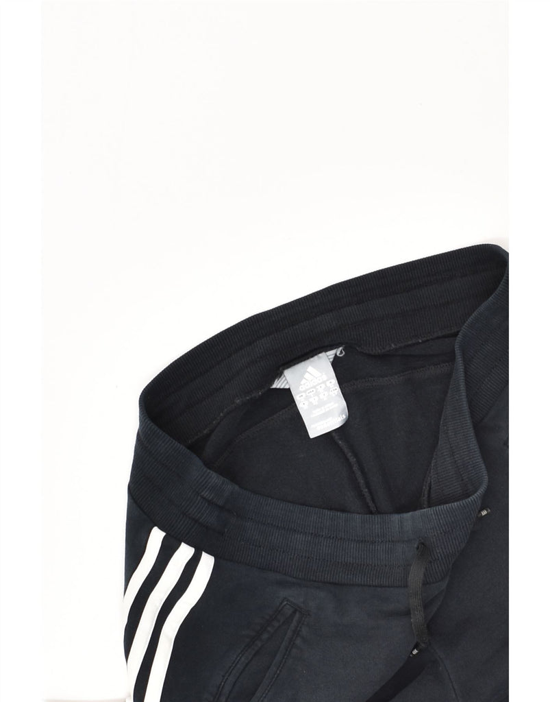 ADIDAS Womens Tracksuit Trousers Joggers UK 10 Small  Black Cotton | Vintage Adidas | Thrift | Second-Hand Adidas | Used Clothing | Messina Hembry 