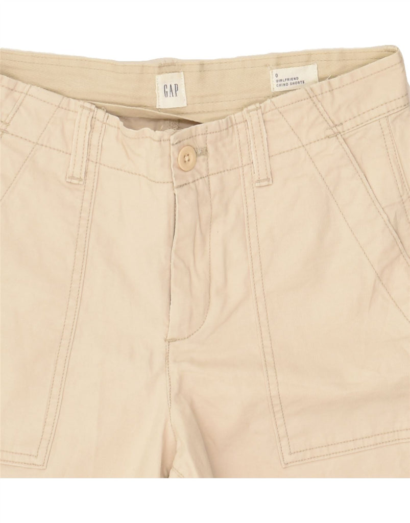 GAP Womens Chino Shorts US 0 XS W26  Beige Cotton | Vintage Gap | Thrift | Second-Hand Gap | Used Clothing | Messina Hembry 