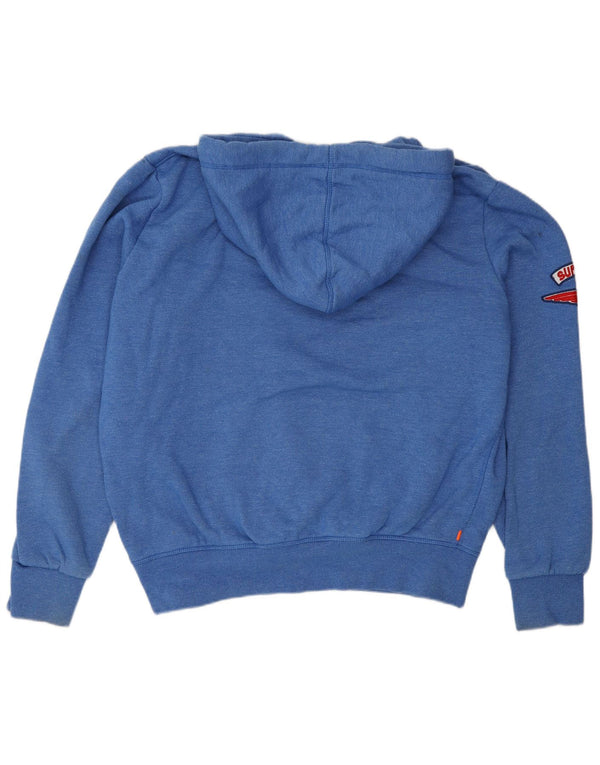 Superdry Mens Graphic Hoodie Jumper 2XL Blue Cotton
