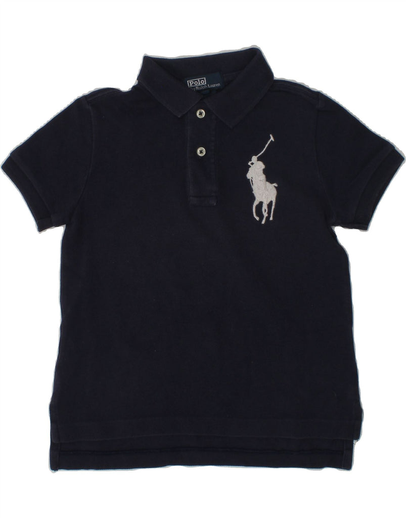 POLO RALPH LAUREN Baby Boys Polo Shirt 18-24 Months Navy Blue Cotton | Vintage Polo Ralph Lauren | Thrift | Second-Hand Polo Ralph Lauren | Used Clothing | Messina Hembry 