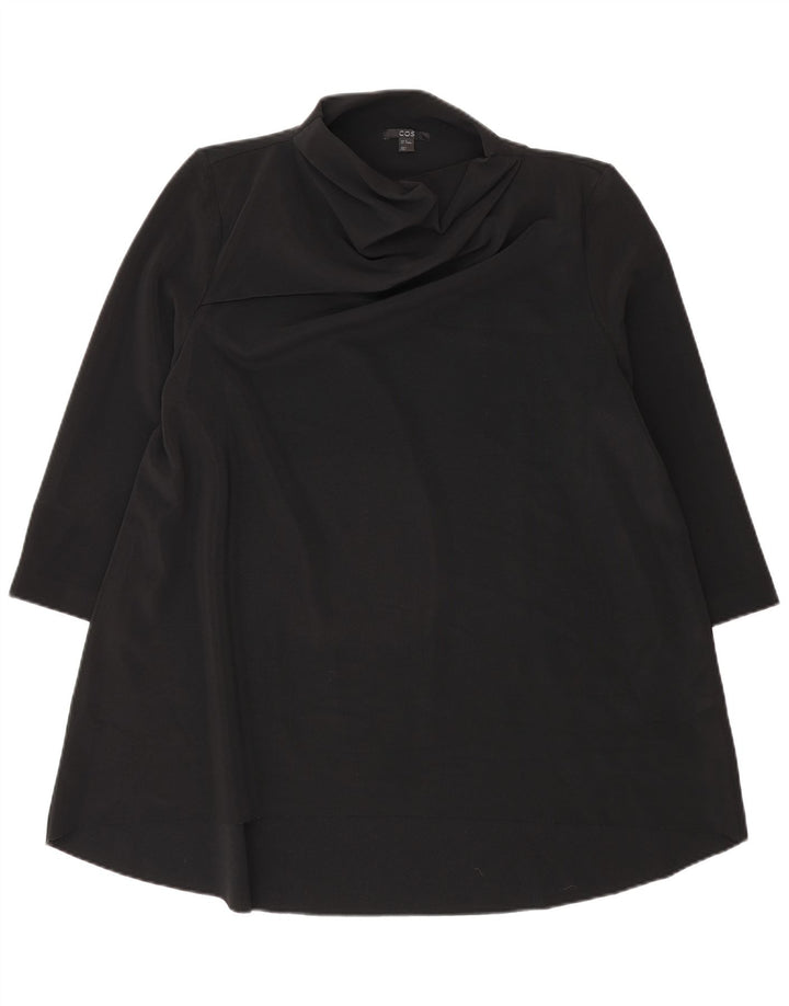 Cos Womens 3/4 Sleeve Tunic Dress UK 14 Medium Black Polyester