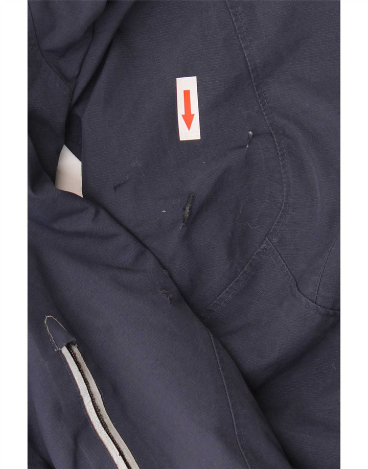 Sergio Tacchini Mens Windbreaker Jacket IT 50 Large Navy Blue Polyester