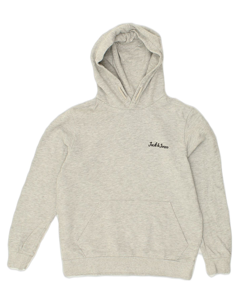 JACK & JONES Boys Hoodie Jumper 13-14 Years Grey Cotton | Vintage Jack & Jones | Thrift | Second-Hand Jack & Jones | Used Clothing | Messina Hembry 