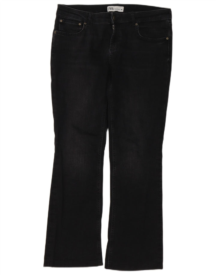 Zara Womens Bootcut Jeans EU 42 Large W32 L29 Black