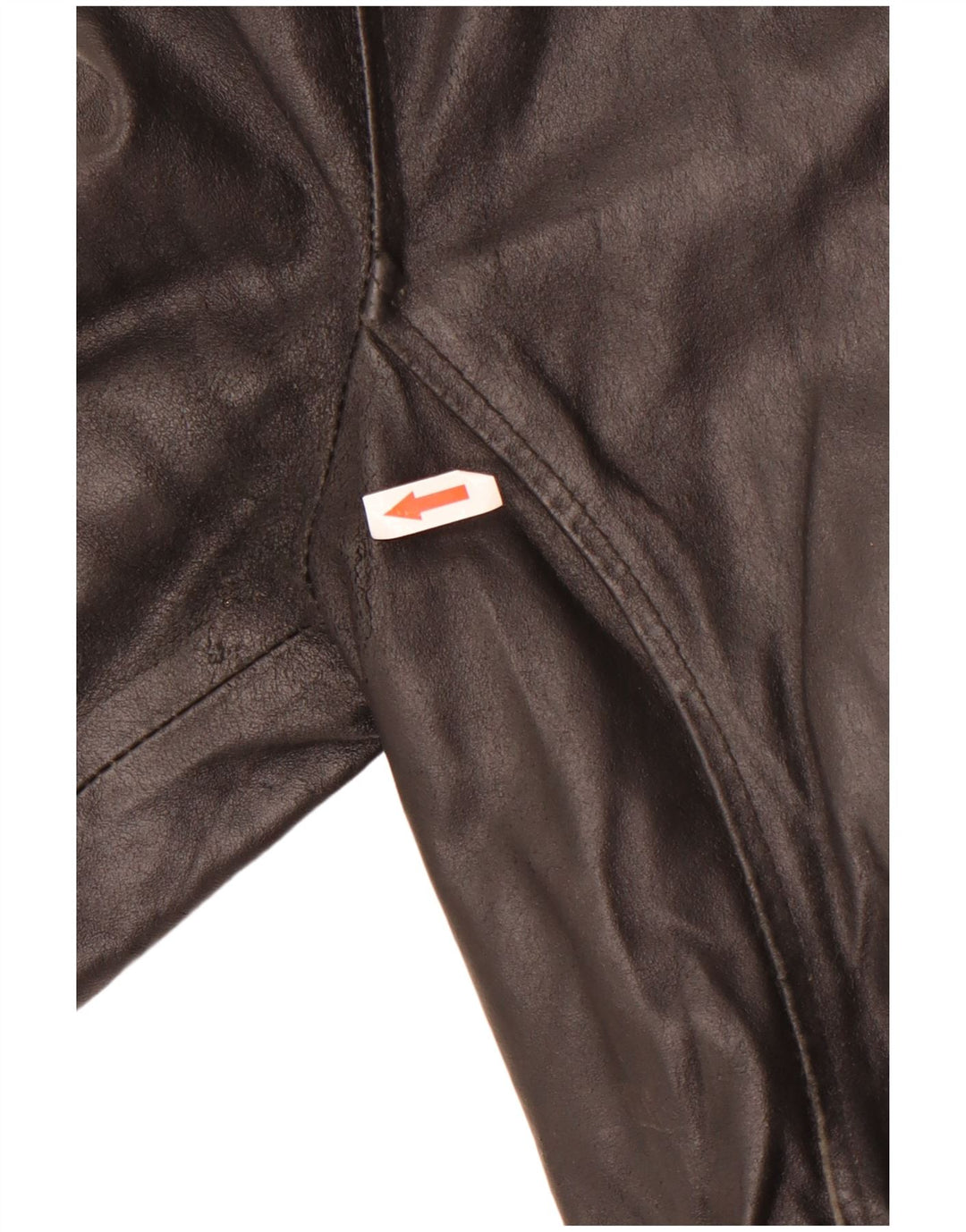 Bayside Womens Leather Coat UK 12 Medium Black Leather