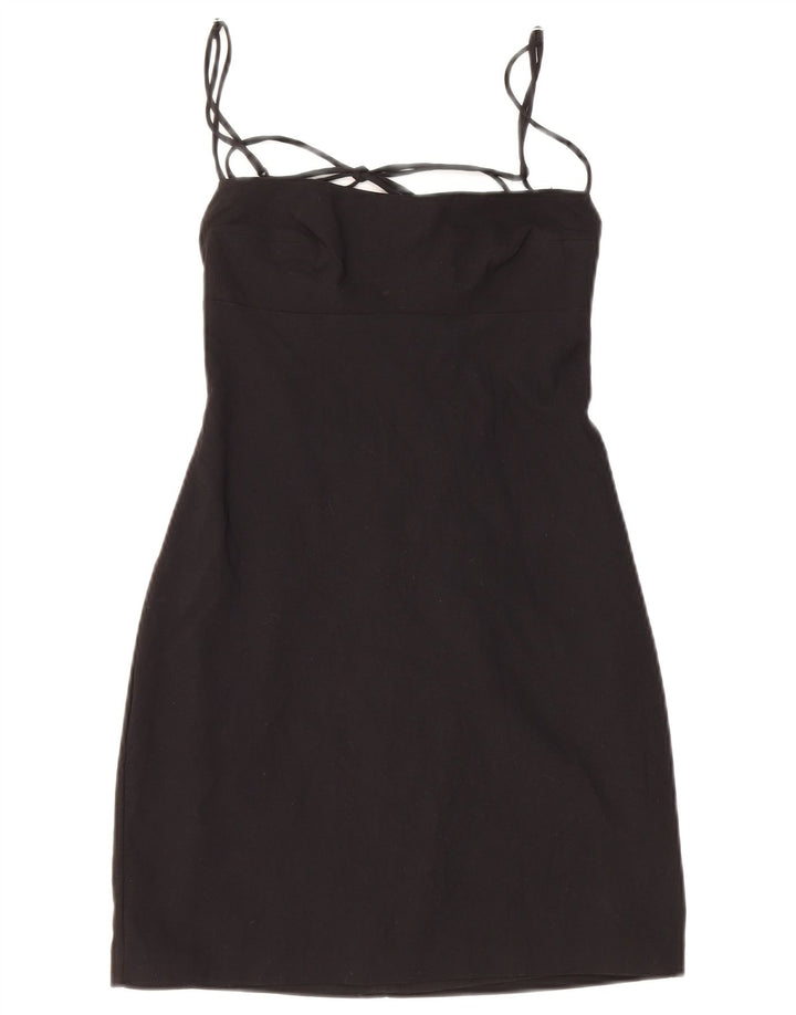 Zara Womens Sundress Small Black Polyester