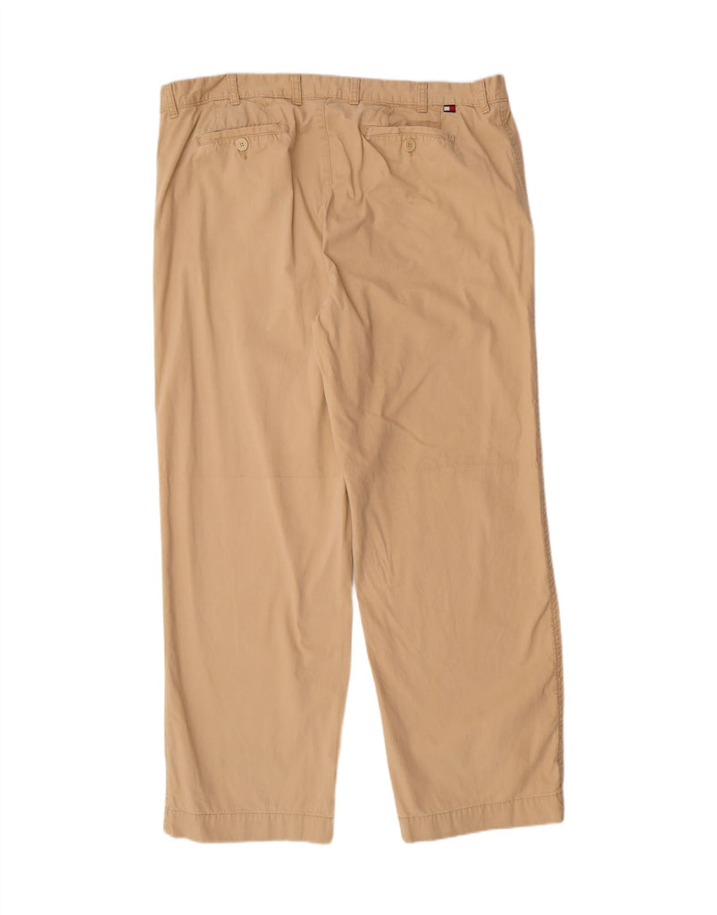TOMMY HILFIGER Mens Straight Chino Trousers W42 L32 Beige Cotton Vintage Tommy Hilfiger and Second-Hand Tommy Hilfiger from Messina Hembry 