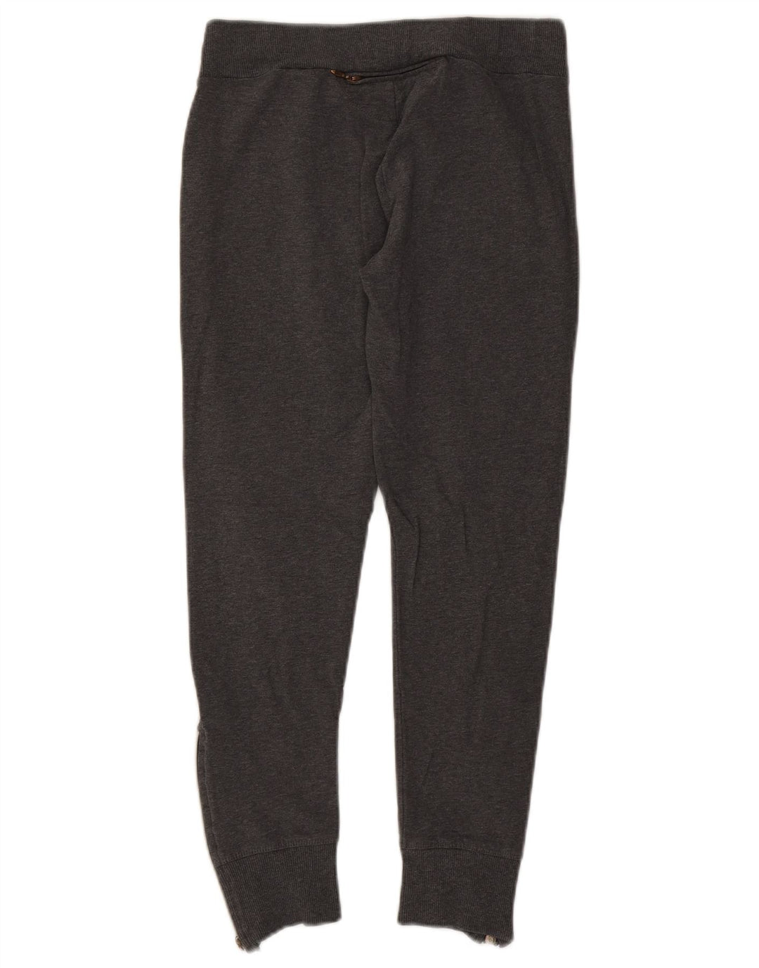 Champion Womens Crop Leggings UK 12 Medium Grey Flecked Cotton
