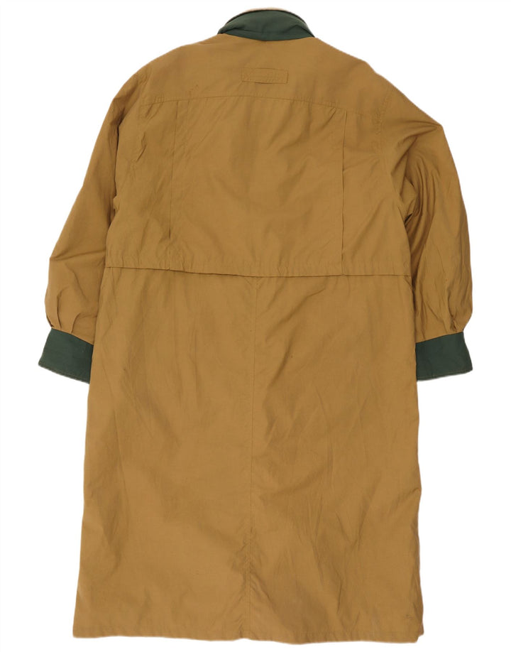 Yessica Womens Oversized Trench Coat EU 38 Medium Khaki Colourblock Cotton