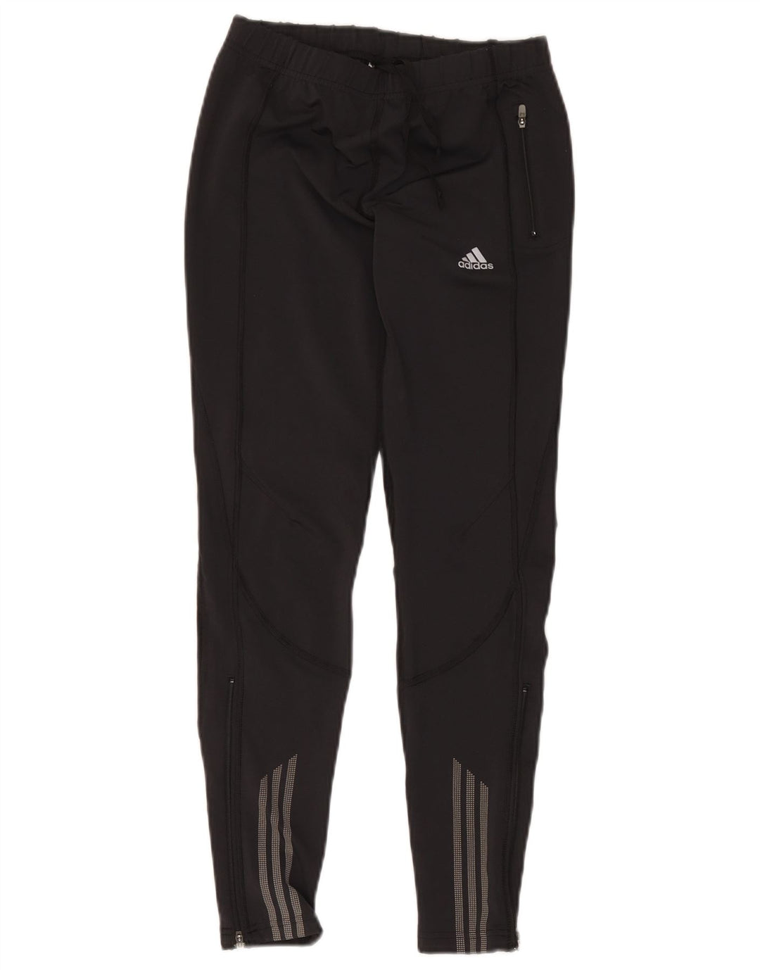 Adidas Womens Climacool Tracksuit Trousers UK 14 Medium  Black Polyester