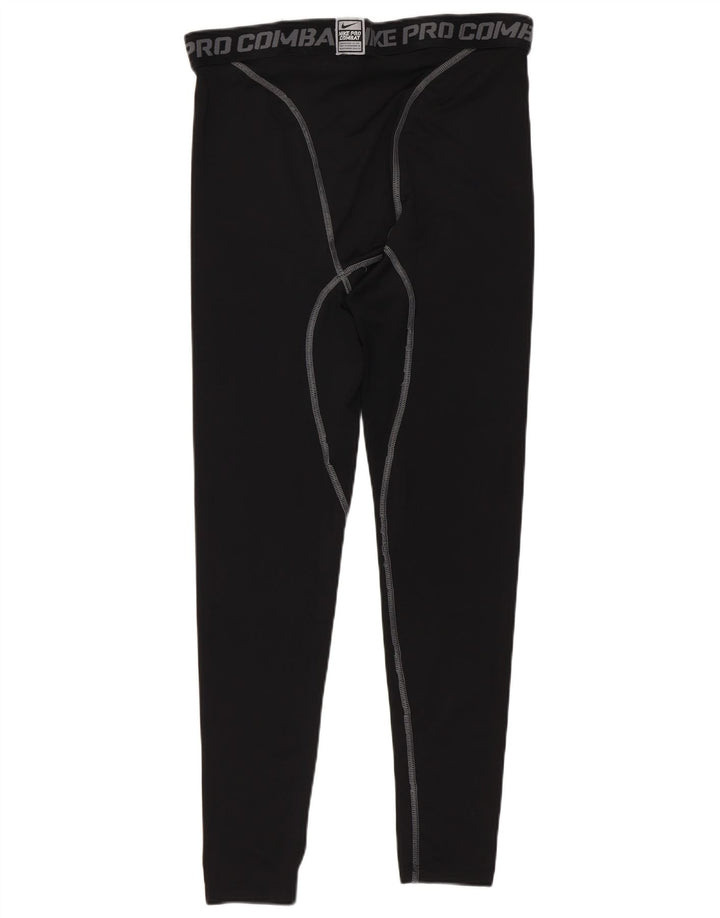 Nike Mens Dri Fit Graphic Leggings Large Black Polyester