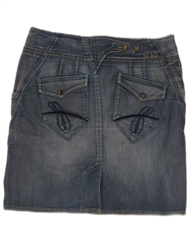 Fat Face Womens Denim Skirt UK 12 Medium W32 Blue Cotton