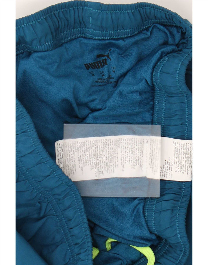 Puma Mens Sport Shorts Medium Blue Colourblock Polyester