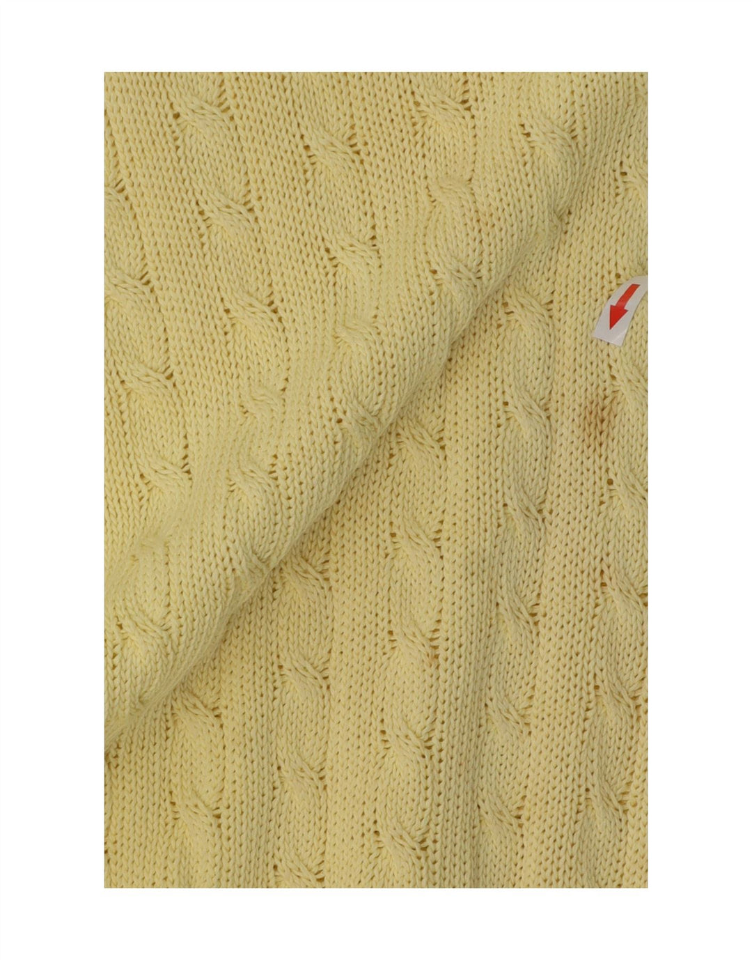Benetton Mens Boat Neck Jumper Sweater IT 50 Medium Yellow Cotton