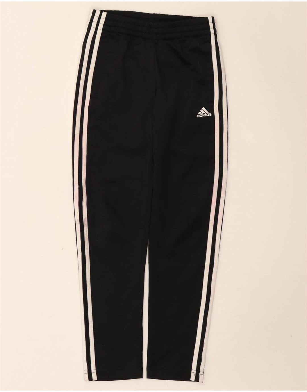 Adidas Boys Tracksuit Trousers 9-10 Years Black Polyester