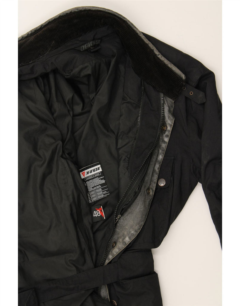 DAINESE Mens Racer Jacket IT 48 Medium Black Nylon Vintage Dainese and Second-Hand Dainese from Messina Hembry 