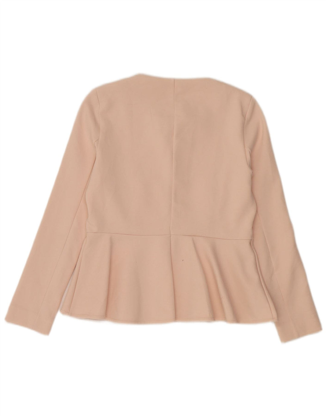 Topshop Womens Full Zip Blazer Jacket UK 14 Large Pink Polyester