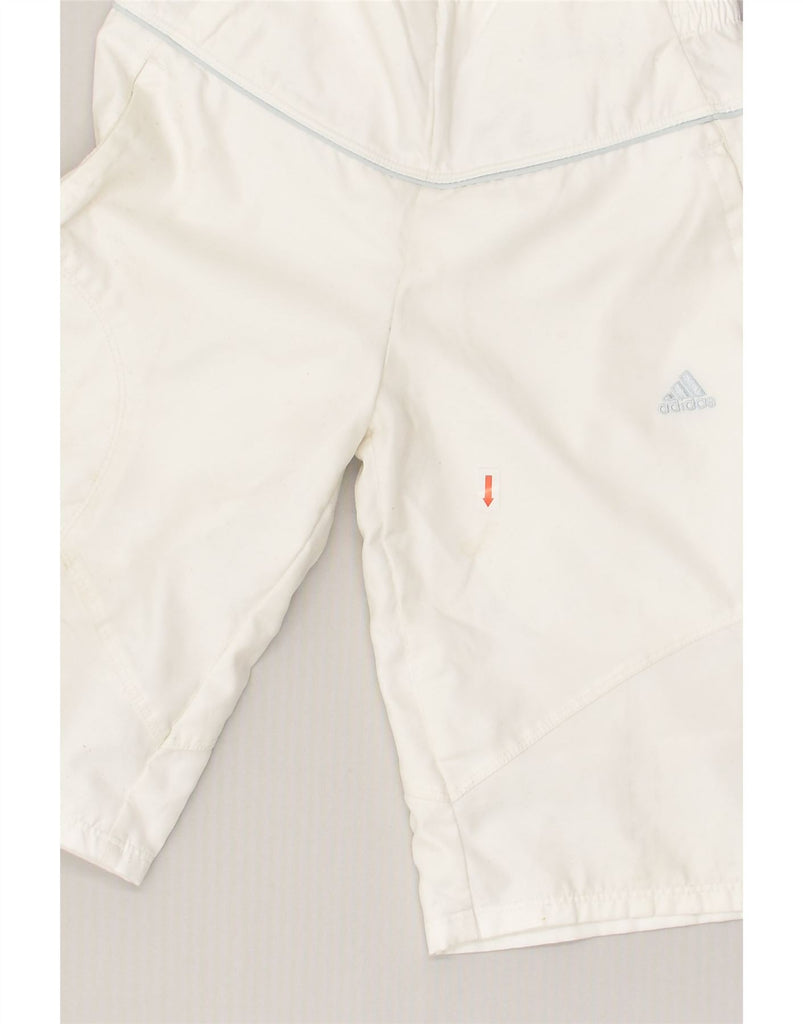 ADIDAS Boys Sport Shorts 5-6 Years White Polyester | Vintage Adidas | Thrift | Second-Hand Adidas | Used Clothing | Messina Hembry 