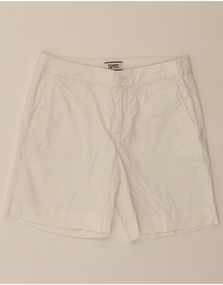 TOMMY HILFIGER Womens Chino Shorts W26 Small White Cotton Vintage Tommy Hilfiger and Second-Hand Tommy Hilfiger from Messina Hembry 