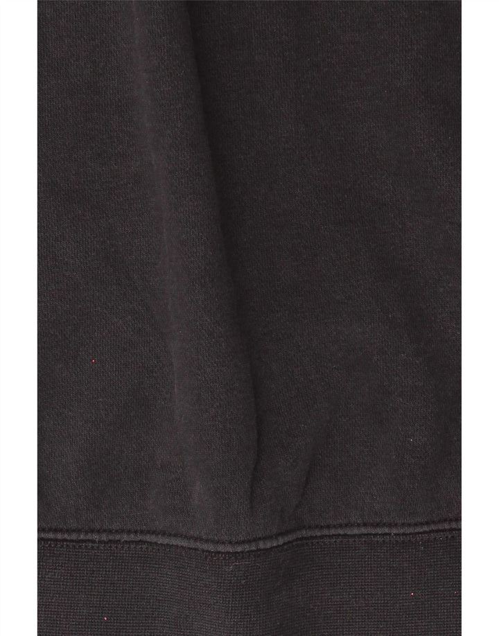 Nike Womens 1/4 Zip Oversized Sweatshirt Jumper UK 10 Small Black Cotton