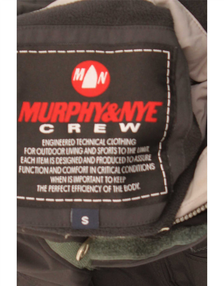 Murphy & Nye Mens Loose Fit Graphic Windbreaker Jacket UK 36 Small Black