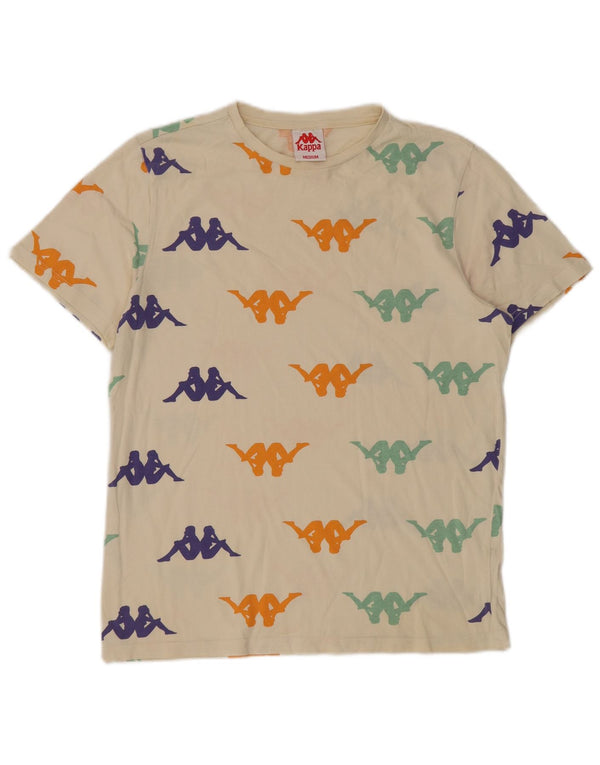 Kappa Mens Graphic T-Shirt Top Medium White