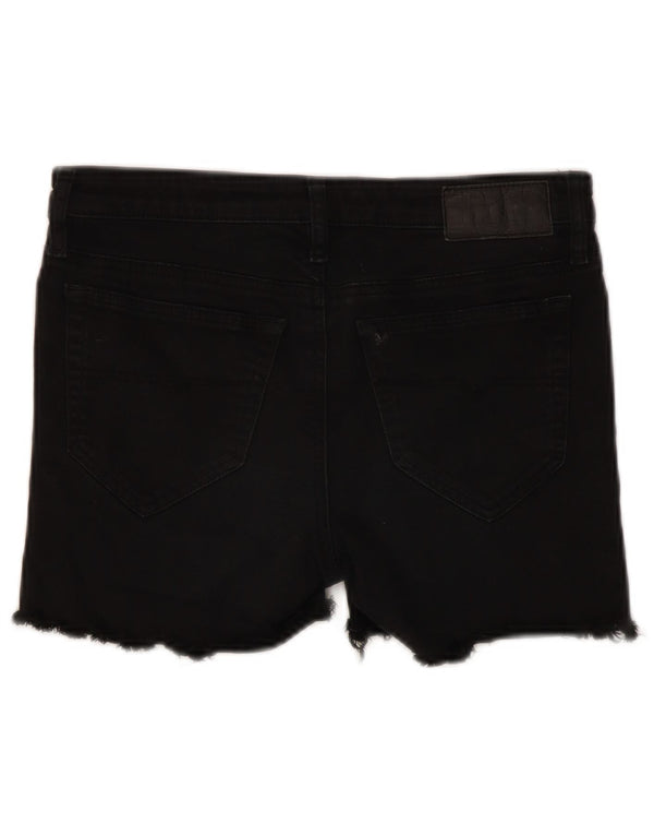 Diesel Womens Skinzee Denim Shorts W28 Medium Black Cotton