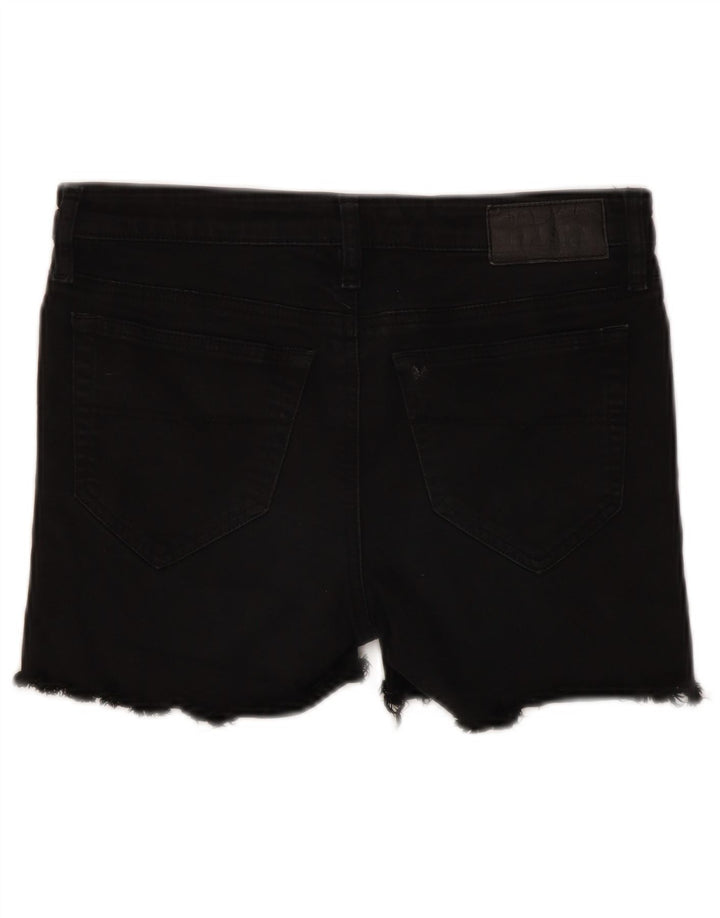Diesel Womens Skinzee Denim Shorts W28 Medium Black Cotton