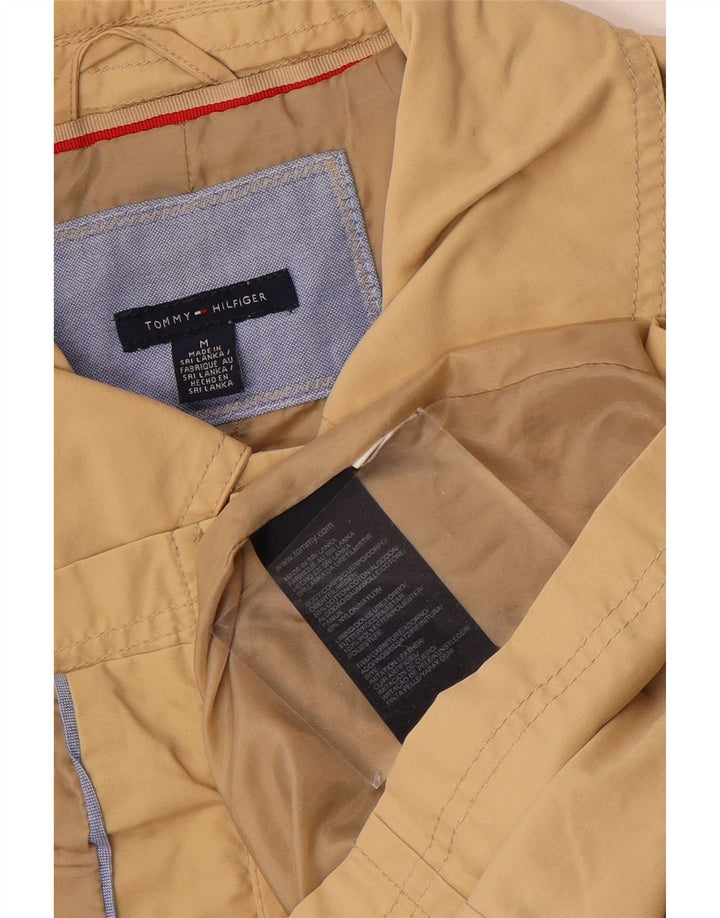 Tommy Hilfiger Womens Trench Coat UK 14 Medium Beige Cotton