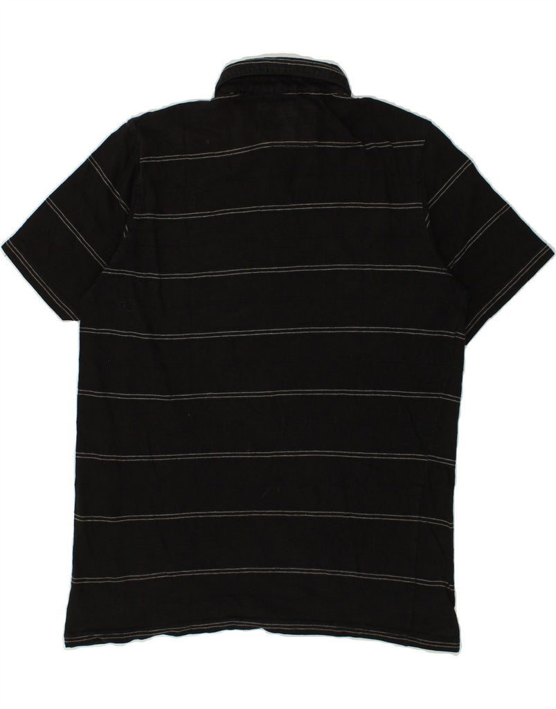 O'NEILL Mens Polo Shirt Medium Black Striped | Vintage O'Neill | Thrift | Second-Hand O'Neill | Used Clothing | Messina Hembry 