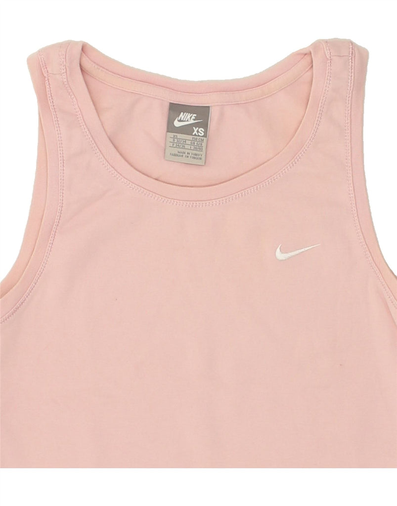 NIKE Womens Vest Top UK 4 XS Pink | Vintage Nike | Thrift | Second-Hand Nike | Used Clothing | Messina Hembry 