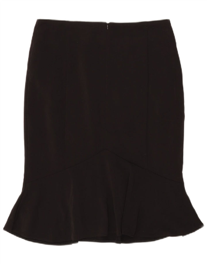 Marks & Spencer Womens Trumpet Skirt UK 10 Small W29 Black Polyester